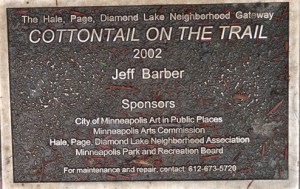 cottontail on the trail